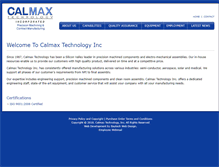 Tablet Screenshot of calmaxtechnology.com